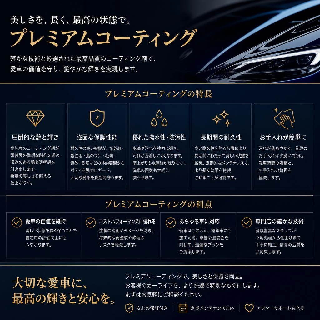 プレミアムコーティングの魅力