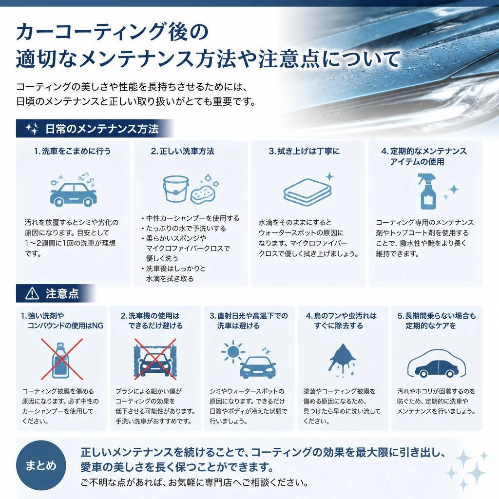 メンテナンスのポイント