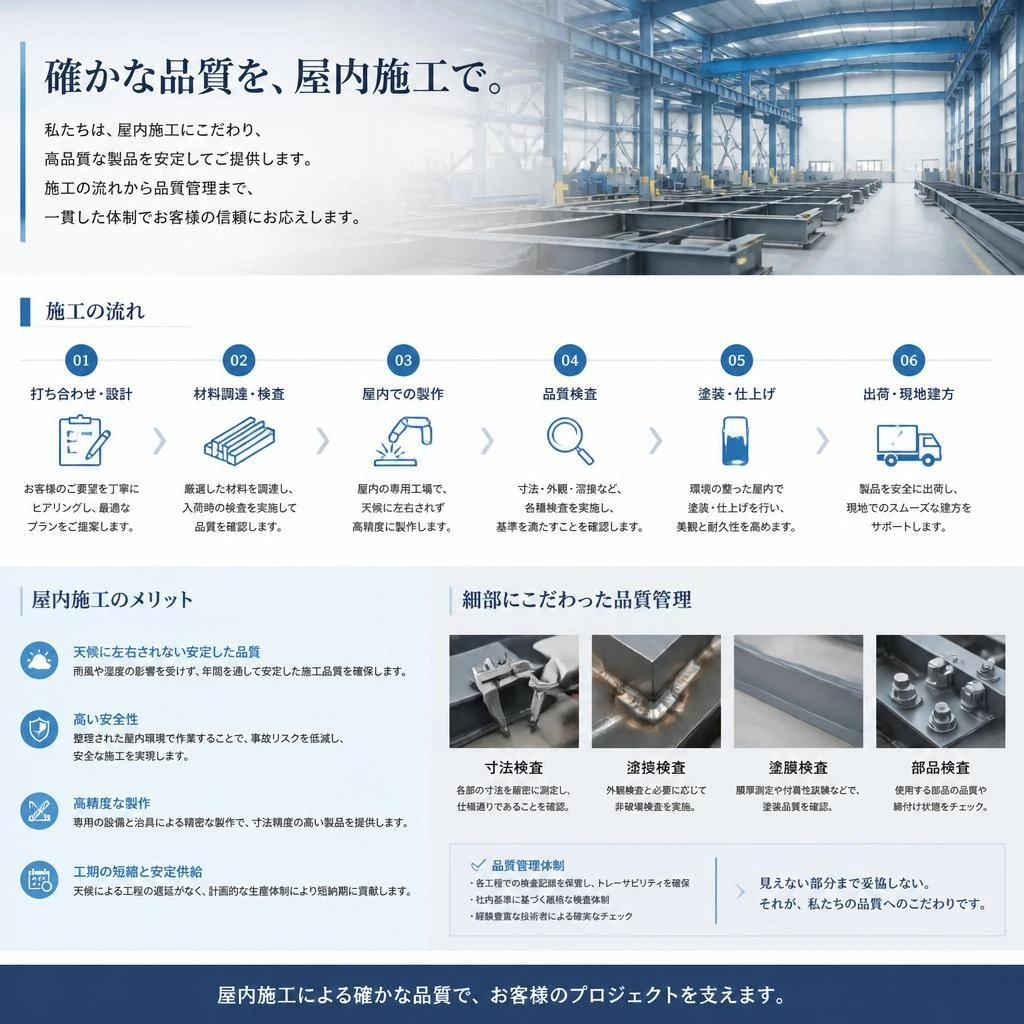 ワンステップワークスの施工プロセス