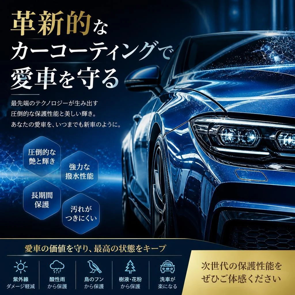 革新的なカーコーティングで愛車を守る
