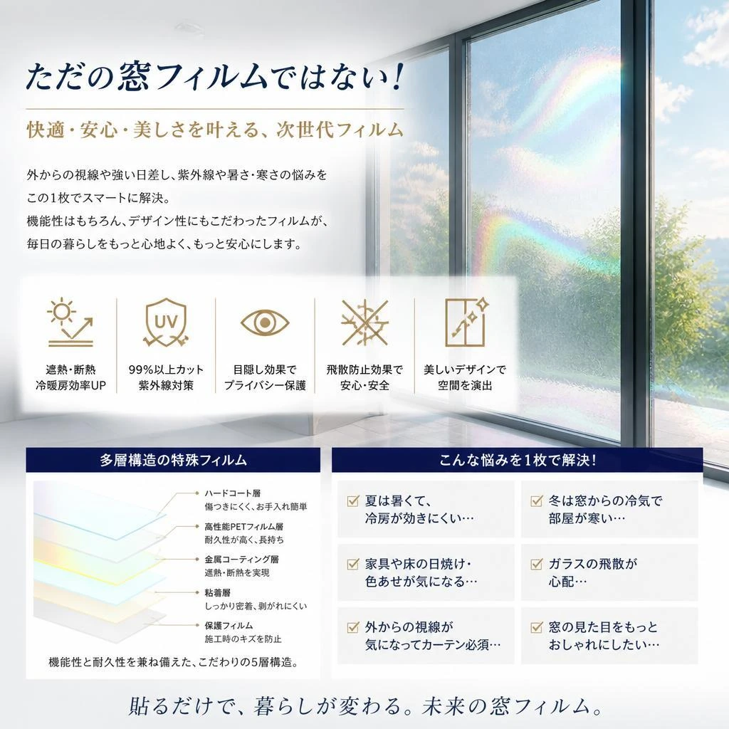 ただの窓フィルムではない！