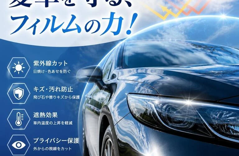 あなたの愛車を守る、フィルムの力！