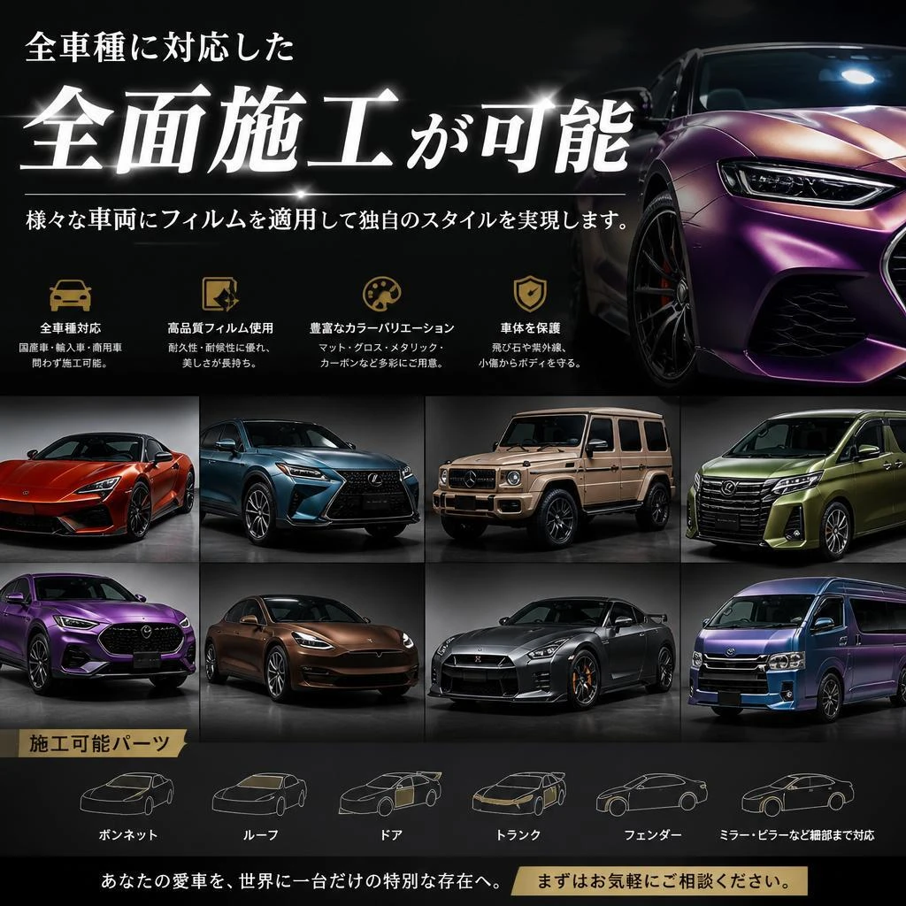 全面施工で色々なニーズに対応