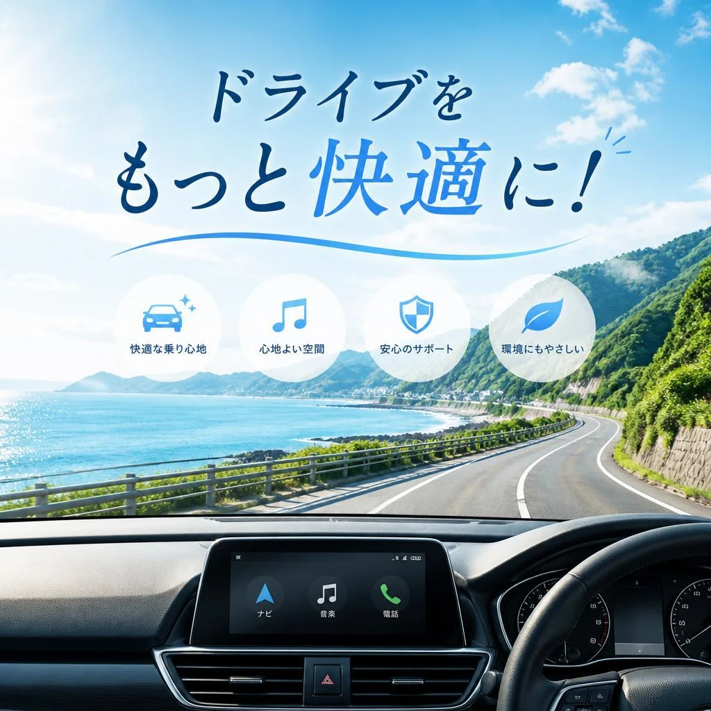 ドライブをもっと快適に！