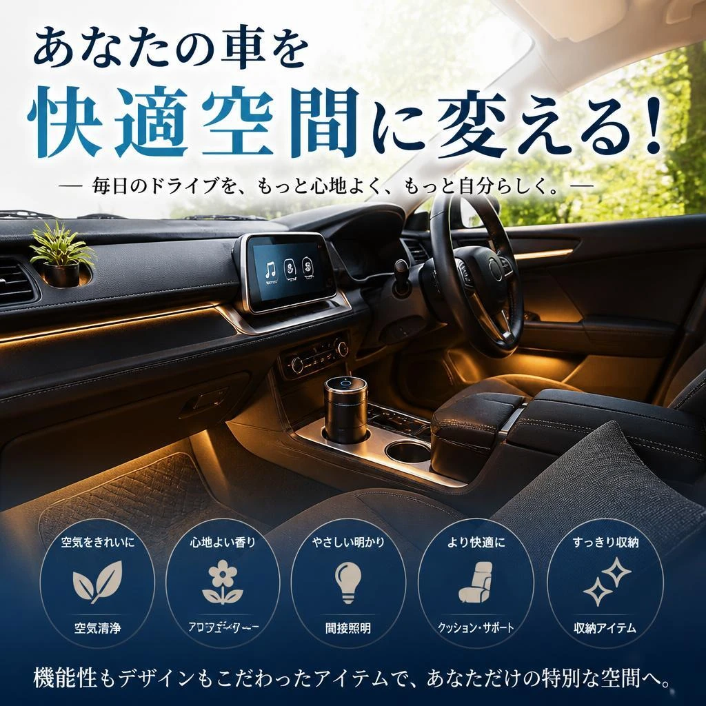 あなたの車を快適空間に変える！