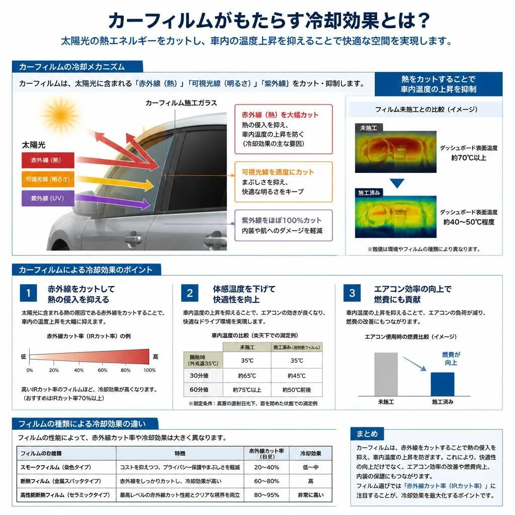2. カーフィルムの冷却効果とは
