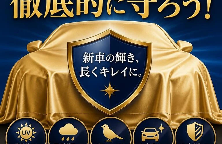 新車を購入したら、徹底的に守ろう！