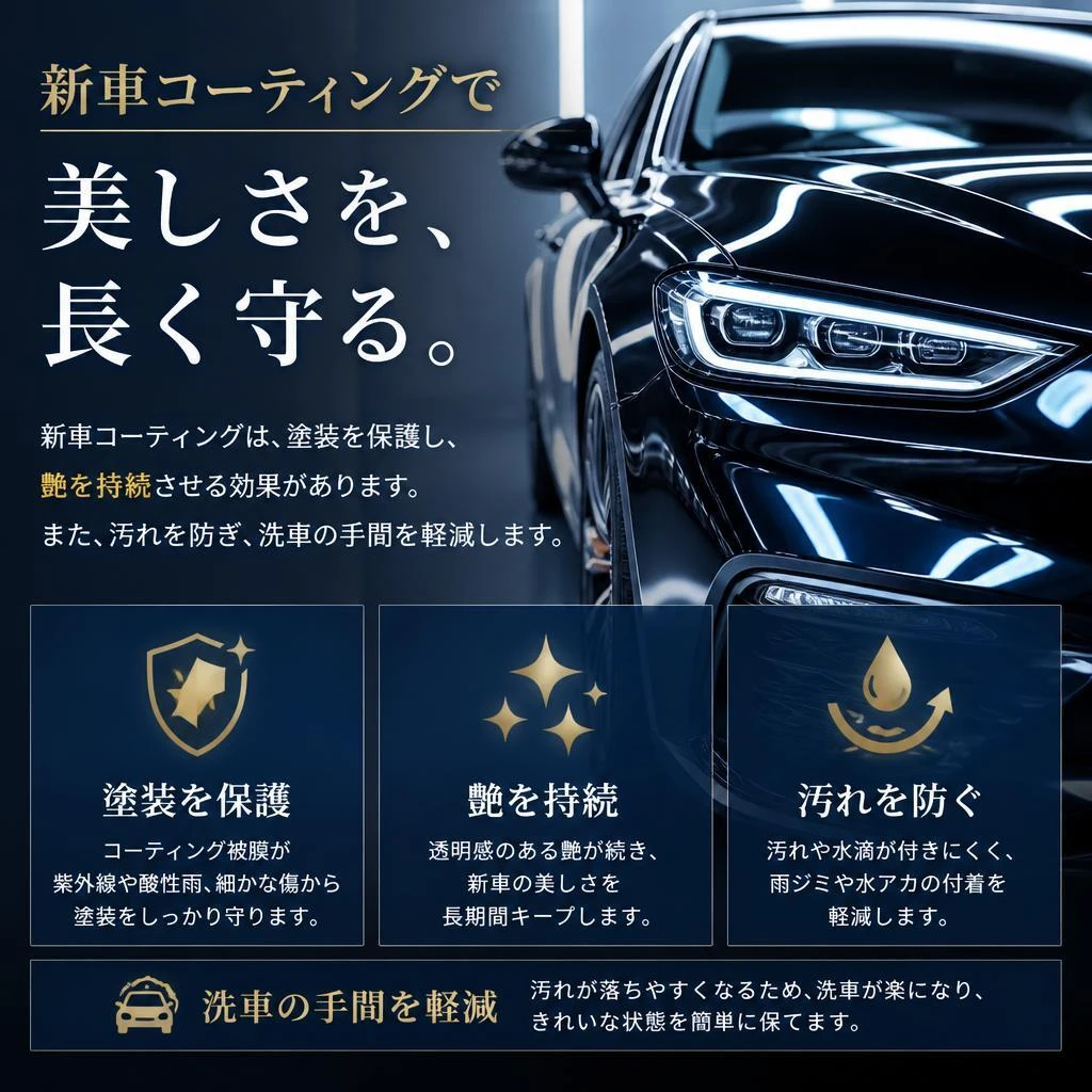 コーティングのメリット