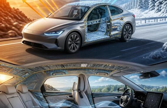 車両断熱技術による快適なドライブ体験を